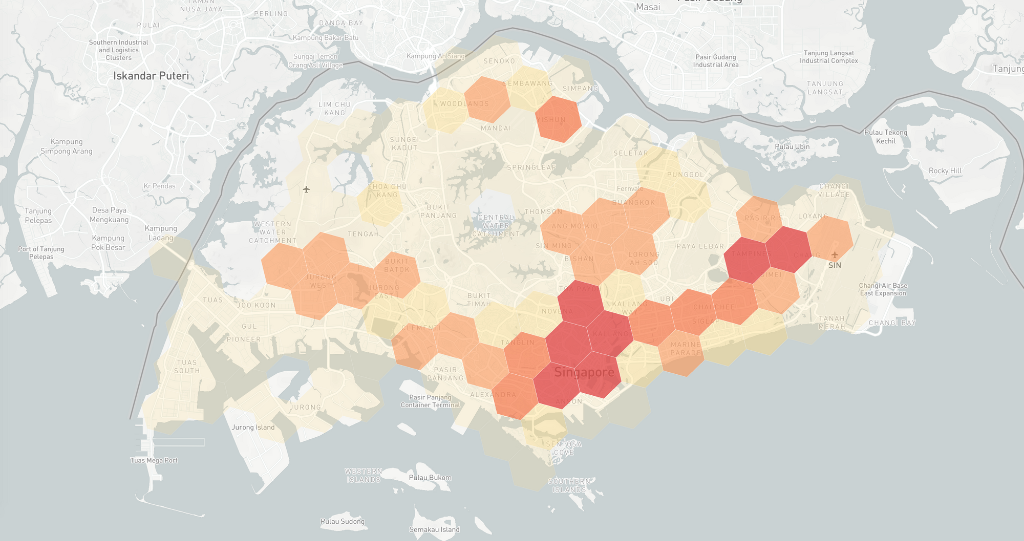 Uber H3 Spatial Hexagonal Grid Mapping